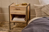 Dasai Mango Wood Bedside Table - Stable Home Garden