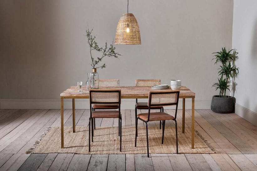 Danali Mango Wood Dining Table - Stable Home Garden