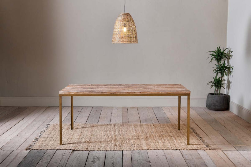 Danali Mango Wood Dining Table - Stable Home Garden