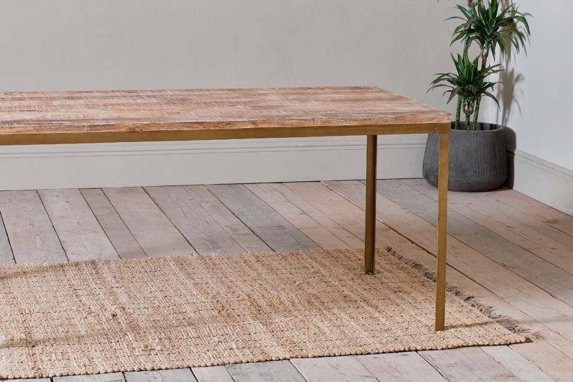 Danali Mango Wood Dining Table - Stable Home Garden