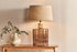 Edina Recycled Glass Table Lamp - Smoke Brown - Large - Stable Home Garden