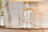 Edina Recycled Glass Table Lamp - Clear - Large - Stable Home Garden