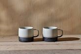 Enesta Dipped Mug - Cream - Set Of 2 - Stable Home Garden