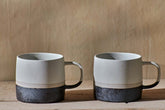Enesta Dipped Mug - Cream - Set Of 2 - Stable Home Garden