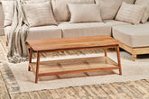 Erabar Acacia & Cane Coffee Table - Stable Home Garden