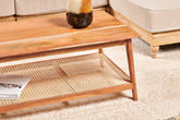 Erabar Acacia & Cane Coffee Table - Stable Home Garden