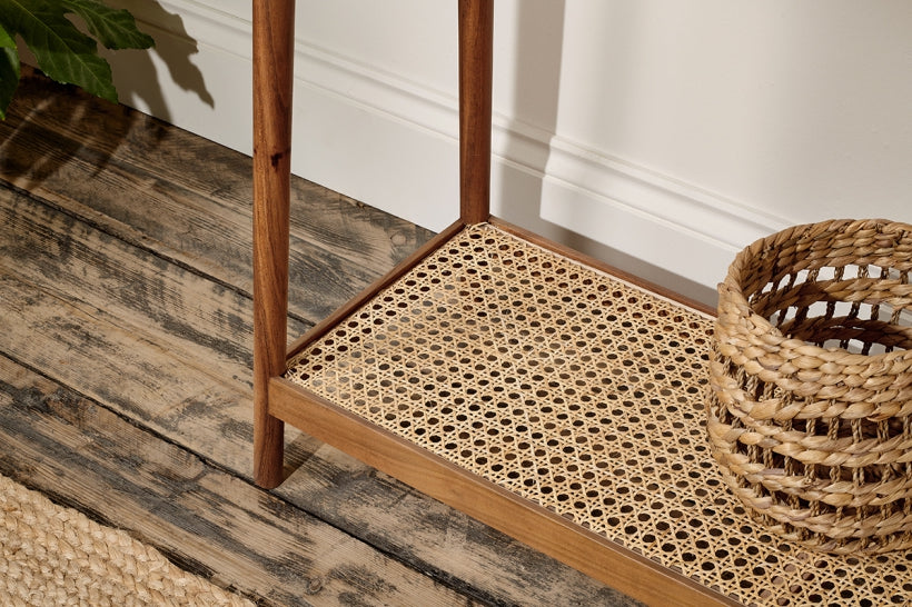 Erabar Acacia & Cane Console Table - Stable Home Garden