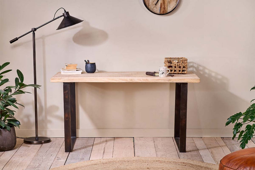 Kiri Mango Wood Desk - Stable Home Garden
