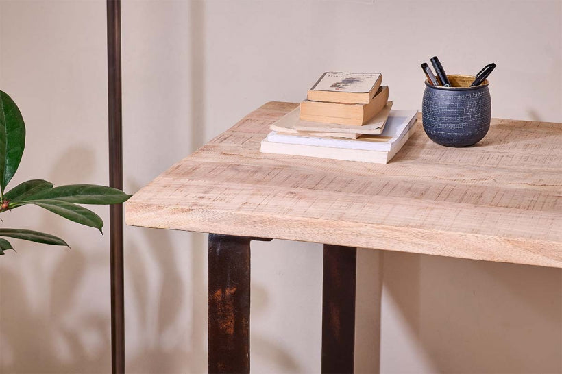 Kiri Mango Wood Desk - Stable Home Garden