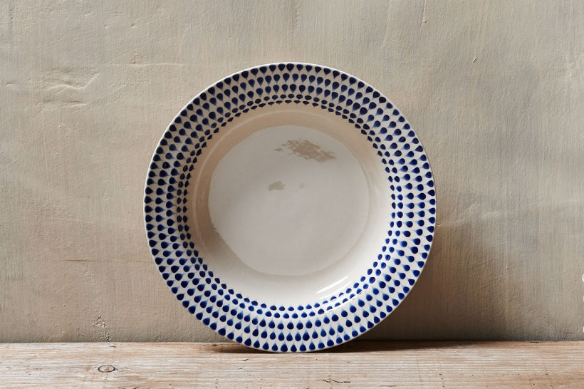 Indigo Drop Pasta Bowl - Stable Home Garden