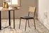 Iswa Leather And Cane Dining Chair - Black - Stable Home Garden