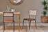 Iswa Leather & Cane Dining Chair - Tan - Stable Home Garden