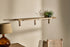 Japhali Mango Wood And Iron Shelf - Long - Stable Home Garden