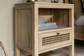 Kanz Mango Wood Bedside Table - Stable Home Garden