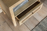 Kanz Mango Wood Bedside Table - Stable Home Garden