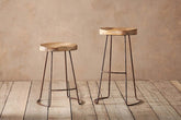 Loko Mango Wood Stool - Stable Home Garden