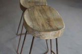 Loko Mango Wood Stool - Stable Home Garden