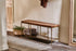 Mahi Iron & Leather bench - Stable Home Garden