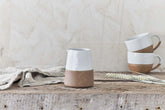 Mali Slanting Jug - White - Stable Home Garden