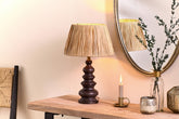 Manua Wood Table Lamp - Small - Stable Home Garden