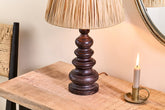 Manua Wood Table Lamp - Small - Stable Home Garden