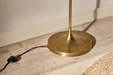 Muturi Glass Floor Lamp - Antique Brass - Stable Home Garden