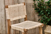 Madrisana Acacia & Rattan Bar Stool - Stable Home Garden