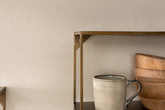 Meghana Iron Shelf With Hooks - Wide - Stable Home Garden