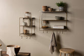Meghana Iron Shelf With Hooks - Wide - Stable Home Garden