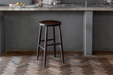 Mengwi Round Bar Stool - Dark Brown - Stable Home Garden