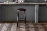 Mengwi Round Bar Stool - Dark Brown - Stable Home Garden