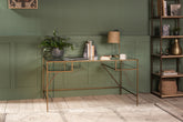 Nakuru Iron & Glass Desk - Stable Home Garden