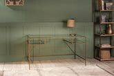 Nakuru Iron & Glass Desk - Stable Home Garden