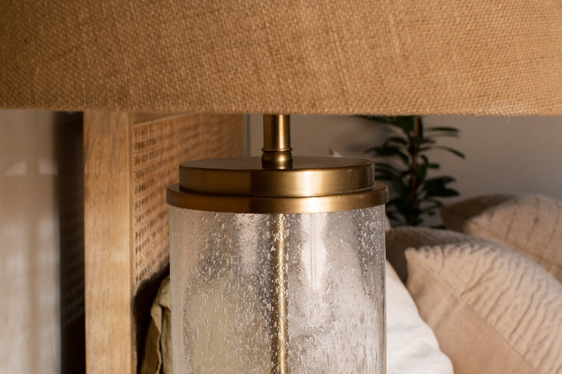 Nagua Recycled Glass Table Lamp - Large - Stable Home Garden