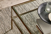 Nakuru Iron & Glass Coffee Table - Stable Home Garden