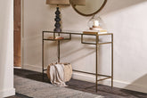 Nakuru Iron & Glass Console Table - Stable Home Garden