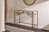 Nakuru Iron & Glass Console Table - Stable Home Garden