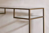 Nakuru Iron & Glass Console Table - Stable Home Garden