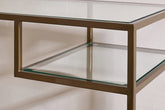 Nakuru Iron & Glass Console Table - Stable Home Garden