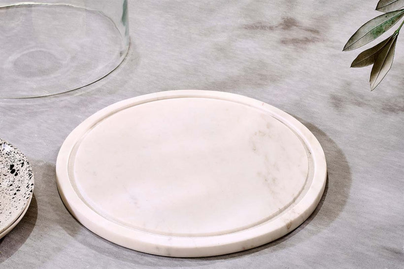 Ovah Marble Cake Dome - White - Stable Home Garden
