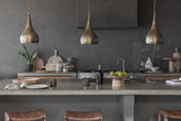 Quinn Hammered Metal Pendant - Small - Stable Home Garden