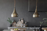 Quinn Hammered Metal Pendant - Small - Stable Home Garden