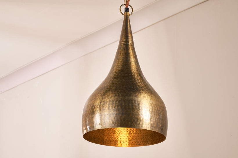 Quinn Hammered Metal Pendant - Small - Stable Home Garden