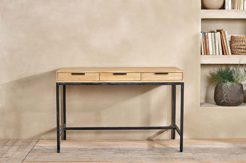 Settur Mango Wood Desk - Stable Home Garden