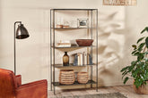Takua Iron Wide Standing Shelves - Stable Home Garden