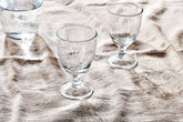 Yala Hammered Wine Glass - Clear Glass - Stable Home Garden