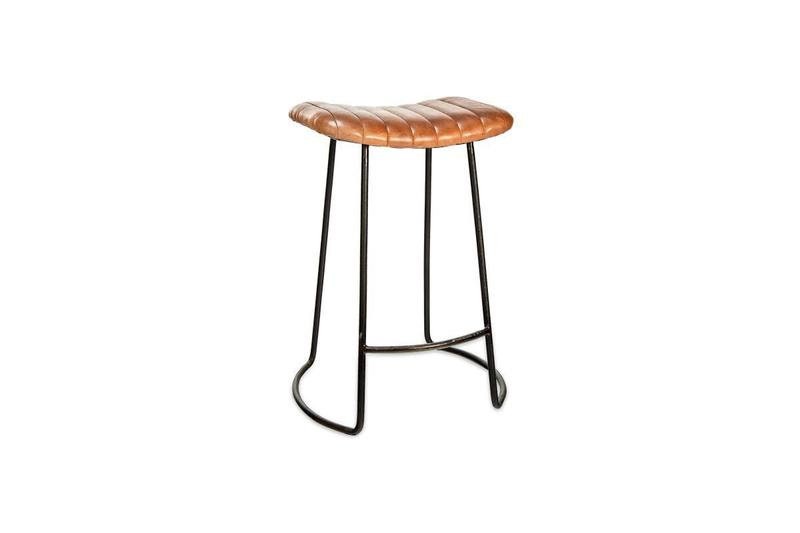 Narwana Leather Stools - Stable Home Garden