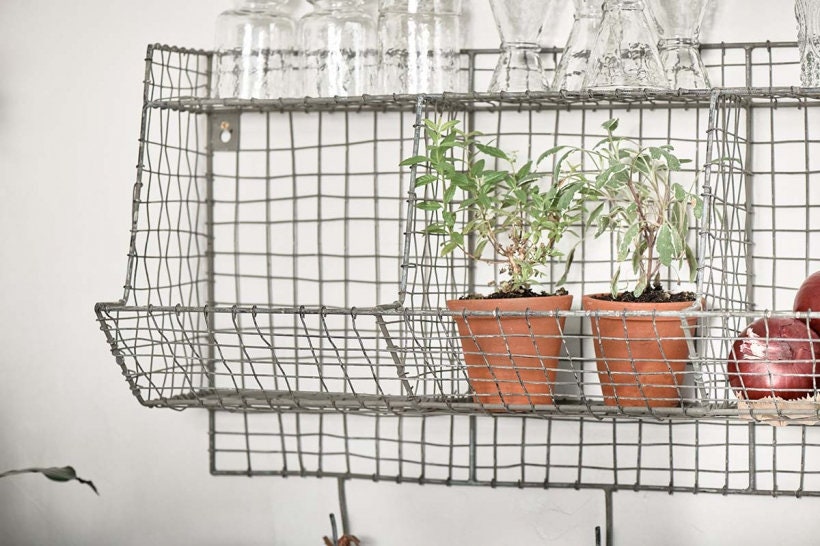 Locker Room Storage Shelf with Hooks - Stable Home Garden