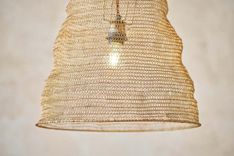 Jatani Wire Lampshades - Antique Brass - Stable Home Garden