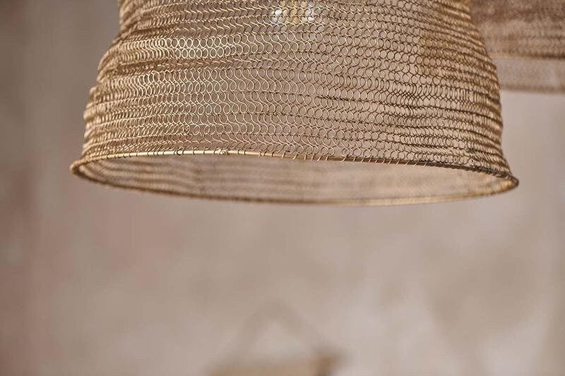 Jatani Wire Lampshades - Antique Brass - Stable Home Garden